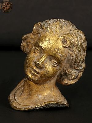 2" Small Roman Women Head Statue
