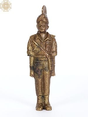 6" Border Security Force (BSF) Soldier Statue