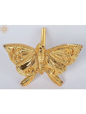 3'' Small Beautiful Gold Plated Butterfly | Wall Hanging | Brass
