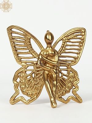 3" Small Brass Butterfly Fairy | Decorative Piece