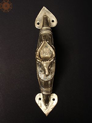 10'' Barasingha (Stag) | Brass Door Handle