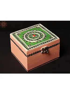 6" Wooden Designer Jewelry Box