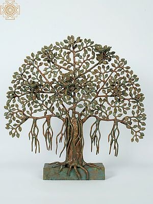 20" Brass Tree of Life with Stand