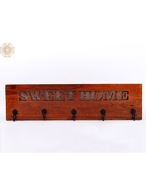 30'' Sweet Home Clothes Carrying Wall Hook | Wood | Home Décor
