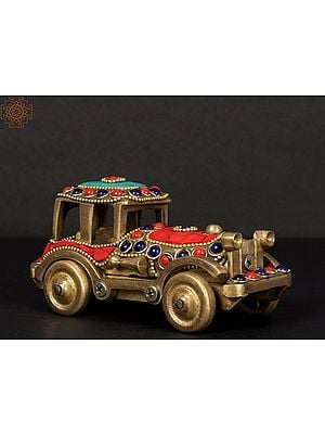 5'' Classic Car With Inlay Work | Brass