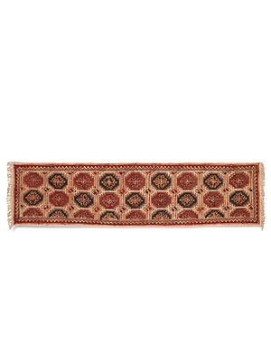 Marzipan Kalamkari Printed Yoga Carpet From Telangana