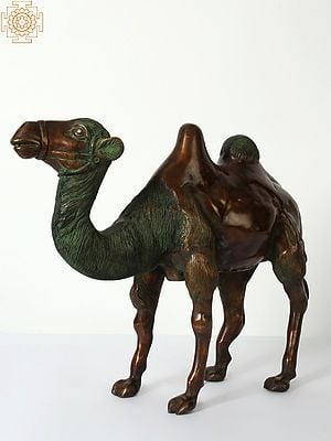 18" Decorative Brass Camel | Home Decor
