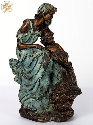 9" Bronze Mother and Child | Home Decor