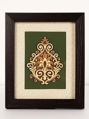 Motif Design Wood Art with Frame | Table and Wall Decor Item