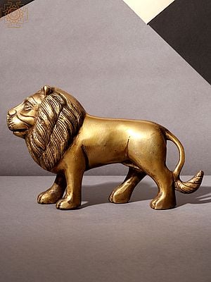 7" Lion - The Forest King | Brass Home Decor