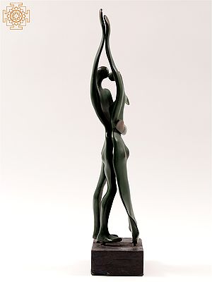 24" Dancing Love Couple Bronze Statue