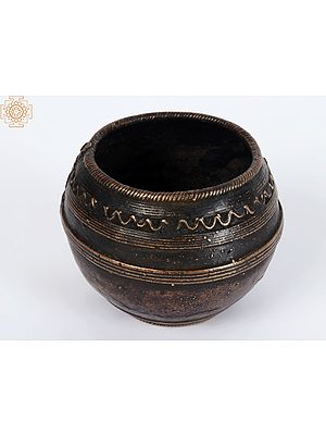 Antique Small Measurement Bowl | Brass