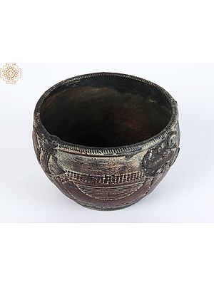 Vintage Antique Engraved Carving Brass Bowl