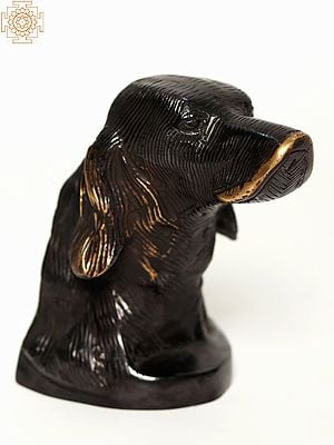5" Small Decorative Brass Beagle Dog Bust Table Decor