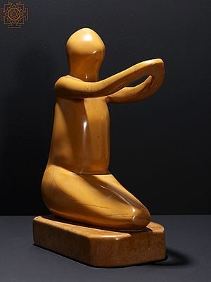 14" Modern Art Sculpture Doing Yoga