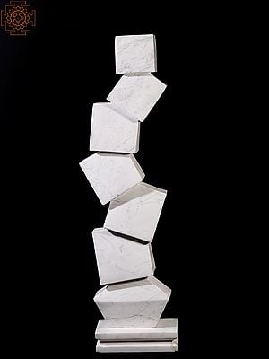 Asymmetrical Whimsical Cubes | Modern Art Sculpture