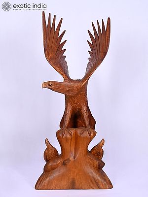 32" Eagle Statue | Home Decor | Handmade Indian Art