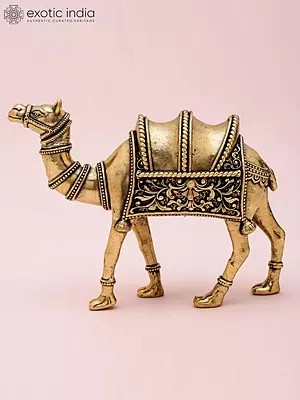 Superfine Brass Camel Sculpture for Table Decoration