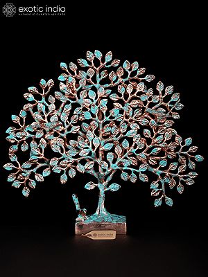 Brass Tree of Life Sculpture: Growth, Strength, Prosperity - 13" Accent Piece