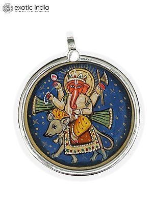 Lord Ganesha (Riding His Vehicle Rat) Pendant