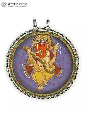 Lord Ganesha (Playing Veena) Pendant