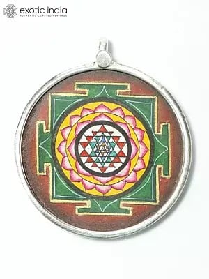 Sri Yantra Sterling Silver Pendant