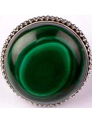 Circular Malachite Ring