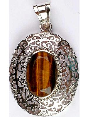 Faceted Tiger Eye Pendant