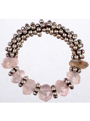 Flexible Rose Quartz Ring