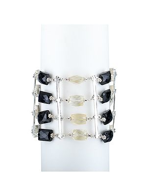 Square Gemstone Bracelet | Sterling Silver Jewelry