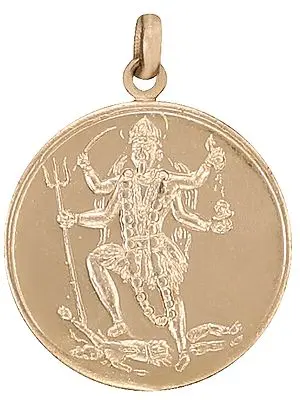 Goddess Mahakali Pendant with Mahakali Yantra on Reverse