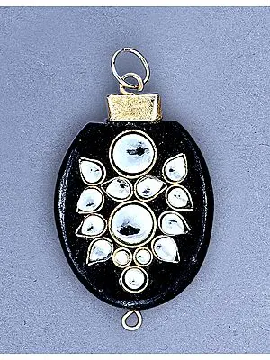 Agate and Enamel Pendant