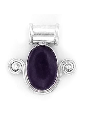Sterling Silver Pendant with Amethyst Stone