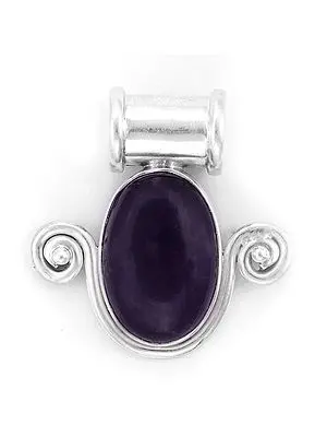 Sterling Silver Pendant with Amethyst Stone