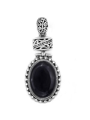 Designer Sterling Silver Pendant with Gemstone