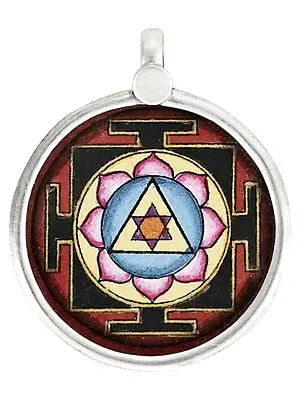 Lakshmi Goddess Sterling Silver Pendant
