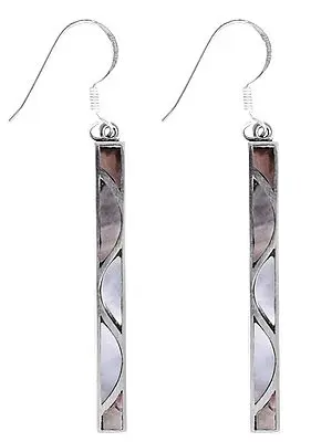Stylish Sterling Silver Earring with Gemstone