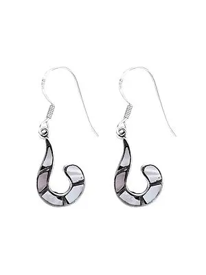 Drop Design Sterling Silver Earring