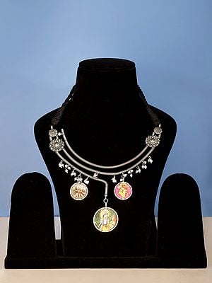 Silver Coloured Goddess Necklace