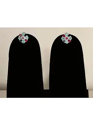 Beautiful Gemstone Cocktail Sterling Silver Earring