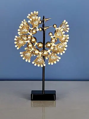 Designer Circular Earring with Pearls
