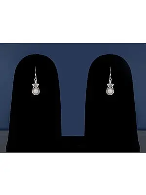 Pearl Sterling Silver Dangle Earrings