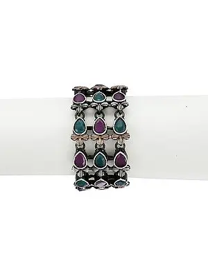 Stylish Silver and Gold Tone Bracelet
