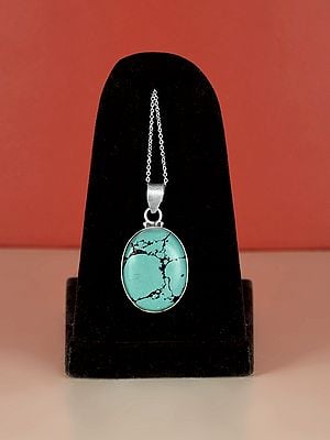 Oval Shape Turquoise Gemstone Pendant