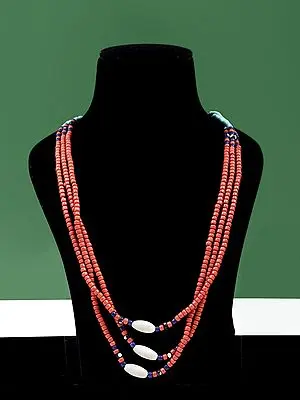Multi-Layered Beaded Long Naga Necklace