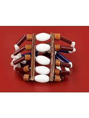 Naga White Beads Bracelet | Tribal Jewelry
