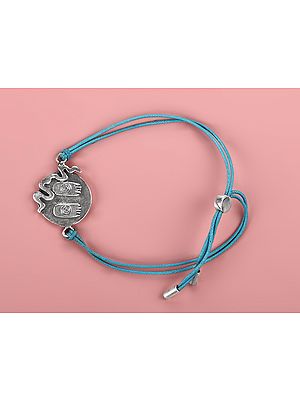 Charan Paduka Stylized Bracelet | Sterling Silver Jewelry