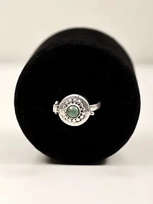 Turquoise Sterling Silver Poison Capsule Ring