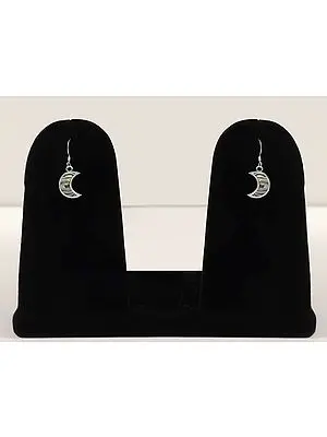 Crescent Moon Sterling Silver Earring