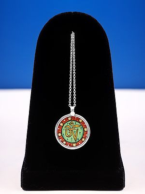Om Sterling Silver Pendant